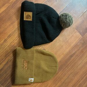 Black and Brown Beanie Set